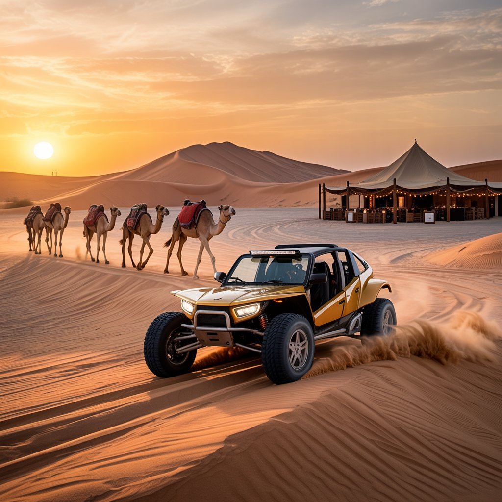 Buggy Ride with Camel Safari & BBQ
